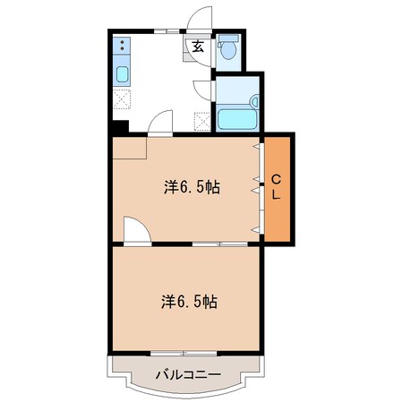 ラフィネ清水Ⅰの物件間取画像